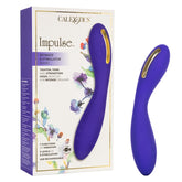 Impulse™ Intimate E-Stimulator Wand Purple Silicone Rechargeable with 5 Electro-Stimulation and 7 Vibration Functions Vibrators
